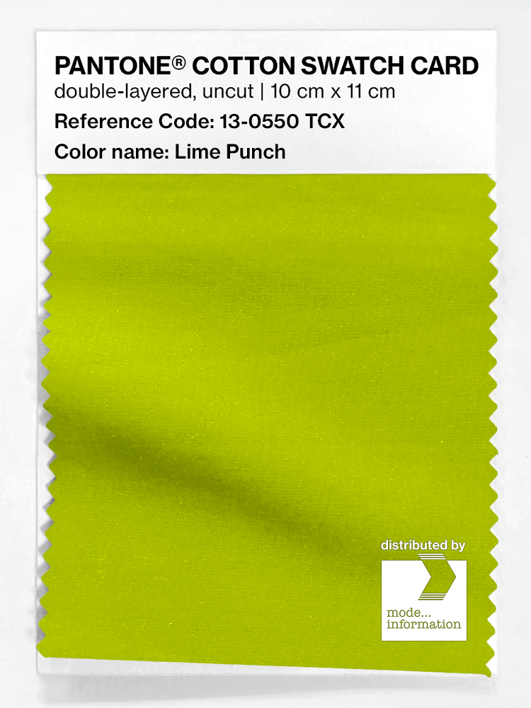 Artikelbild 1 des Artikels “PANTONE® COTTON SWATCH CARD 13-0550 TCX Lime Punch “