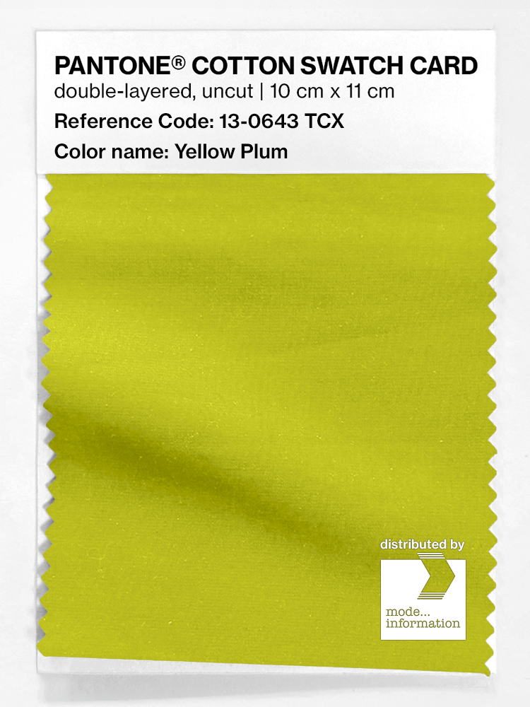Artikelbild 1 des Artikels “PANTONE® COTTON SWATCH CARD 13-0643 TCX Yellow Plum “