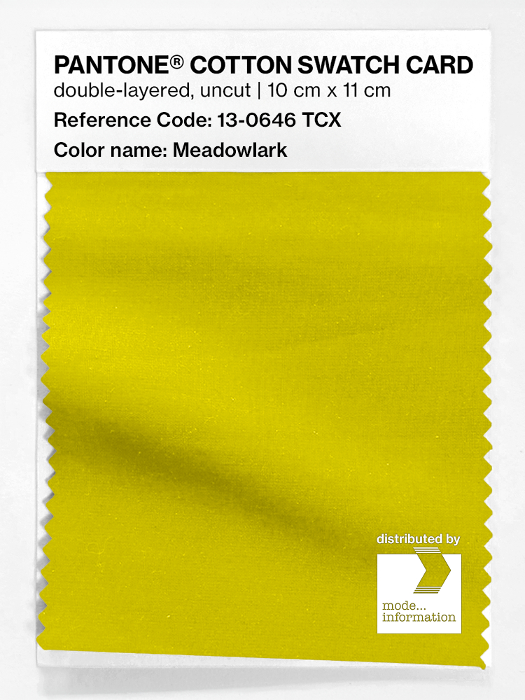 Artikelbild 1 des Artikels “PANTONE® COTTON SWATCH CARD 13-0646 TCX Meadowlark “
