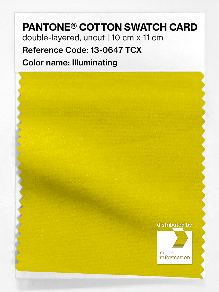Artikelbild 1 des Artikels “PANTONE® COTTON SWATCH CARD 13-0647 TCX Illuminating “