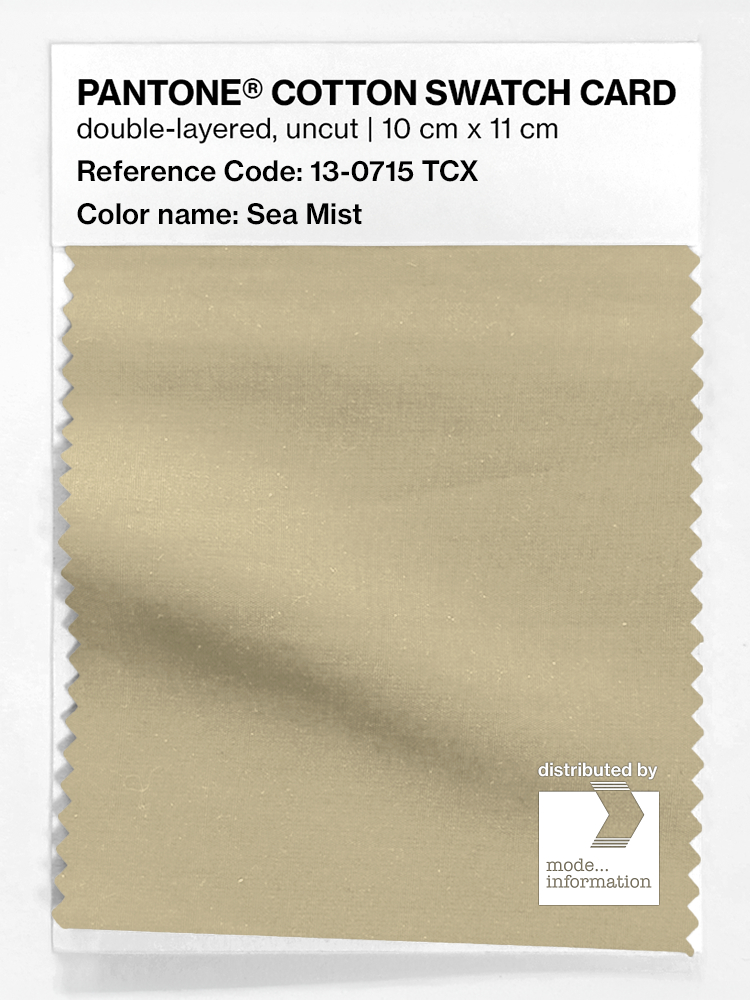 Product image 1 of the product “PANTONE® COTTON SWATCH CARD 13-0715 TCX Sea Mist ”