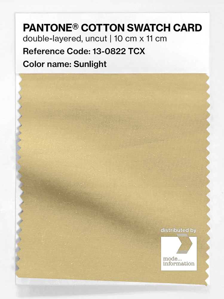 Product image 1 of the product “PANTONE® COTTON SWATCH CARD 13-0822 TCX Sunlight ”