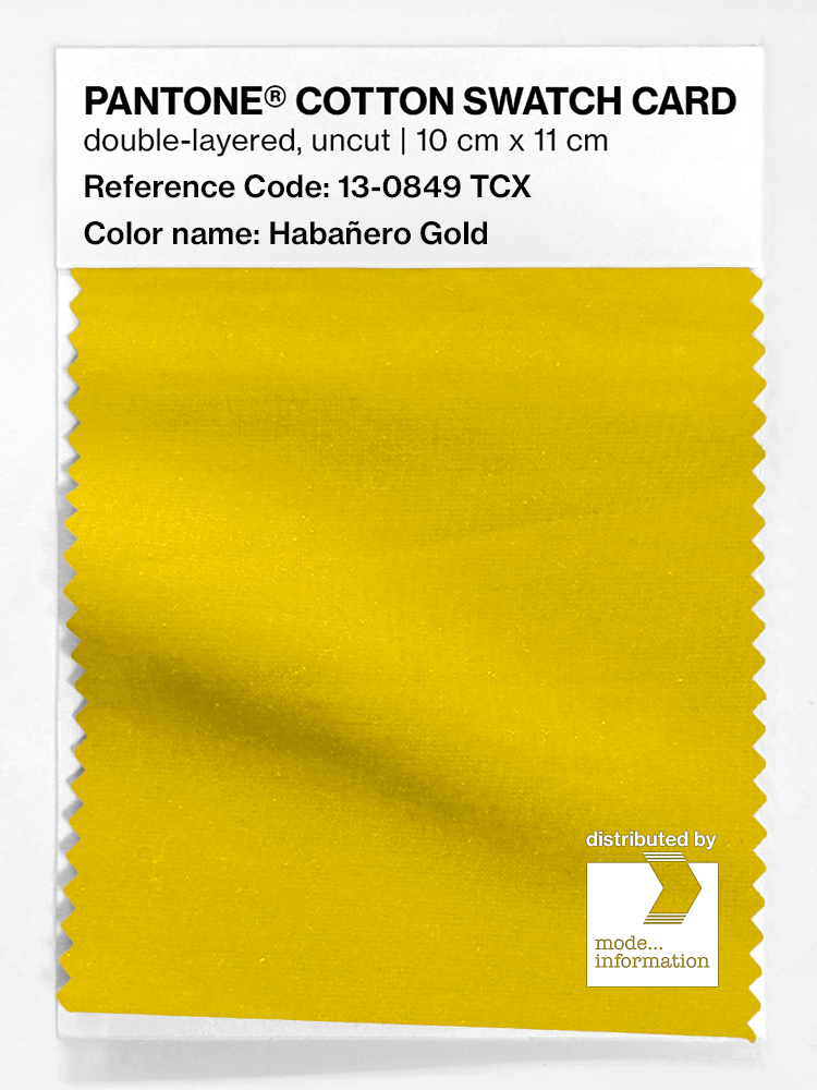 Artikelbild 1 des Artikels “PANTONE® COTTON SWATCH CARD 13-0849 TCX Habañero Gold “