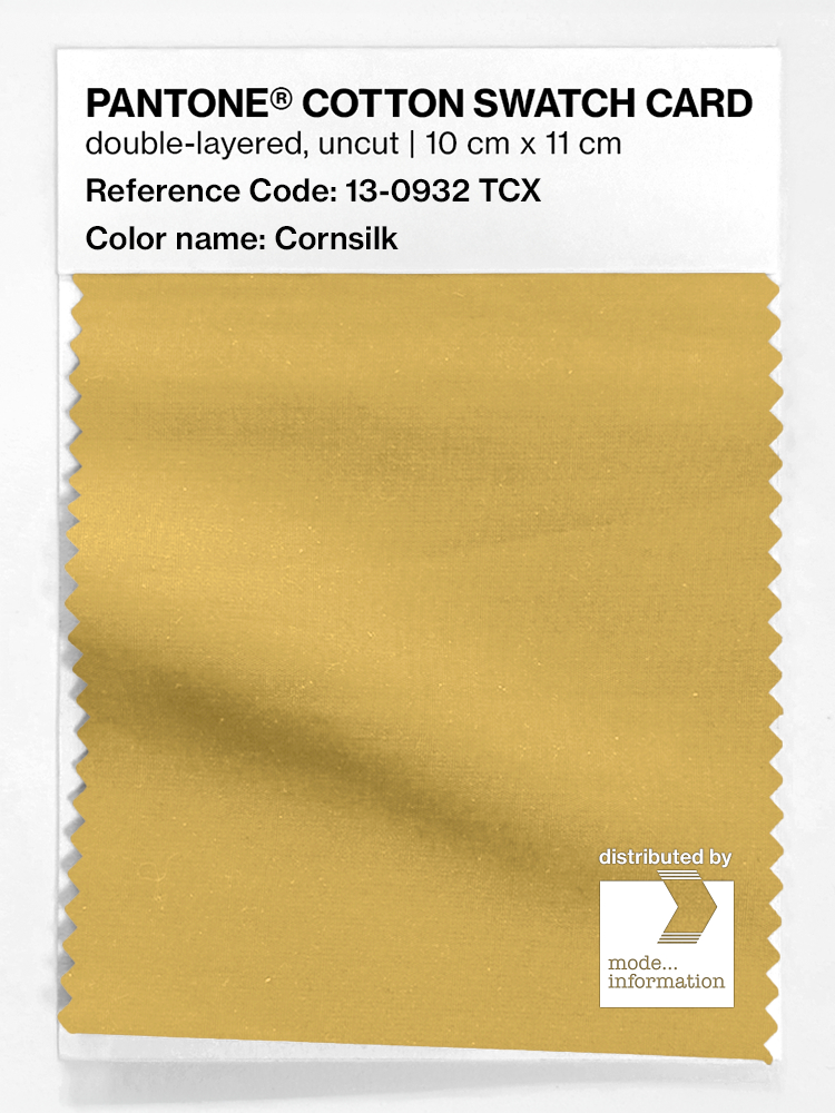Product image 1 of the product “PANTONE® COTTON SWATCH CARD 13-0932 TCX Cornsilk ”
