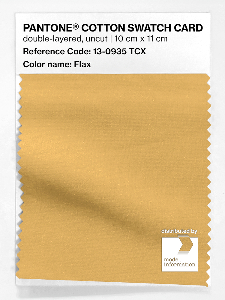 Product image 1 of the product “PANTONE® COTTON SWATCH CARD 13-0935 TCX Flax ”