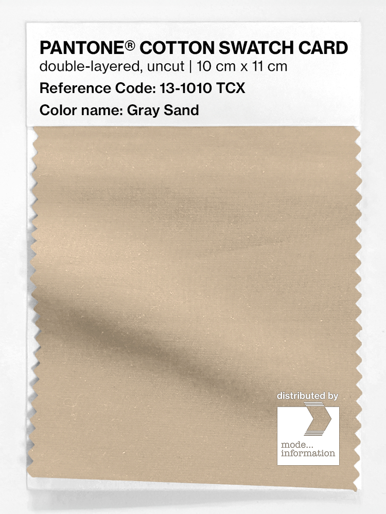Artikelbild 1 des Artikels “PANTONE® COTTON SWATCH CARD 13-1010 TCX Gray Sand “