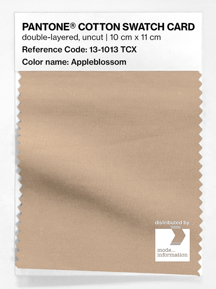 Product image 1 of the product “PANTONE® COTTON SWATCH CARD 13-1013 TCX Appleblossom ”