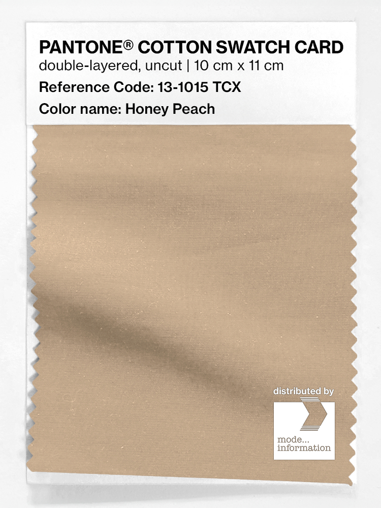 Product image 1 of the product “PANTONE® COTTON SWATCH CARD 13-1015 TCX Honey Peach ”