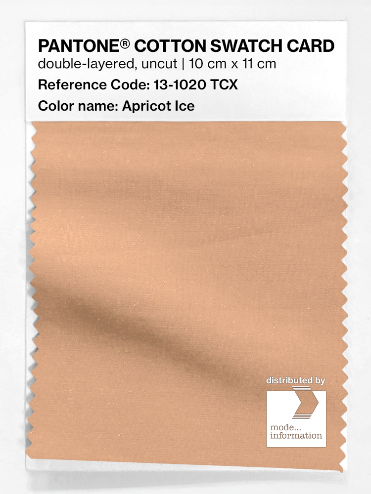 Product image 1 of the product “PANTONE® COTTON SWATCH CARD 13-1020 TCX Apricot Ice ”