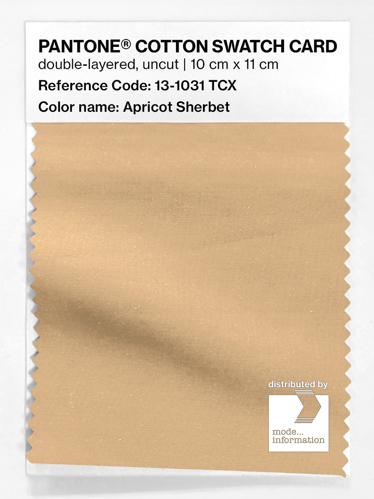 Product image 1 of the product “PANTONE® COTTON SWATCH CARD 13-1031 TCX Apricot Sherbet ”