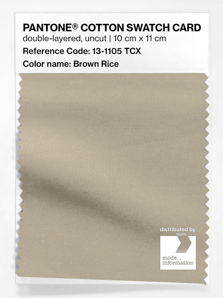 Artikelbild 1 des Artikels “PANTONE® COTTON SWATCH CARD 13-1105 TCX Brown Rice “