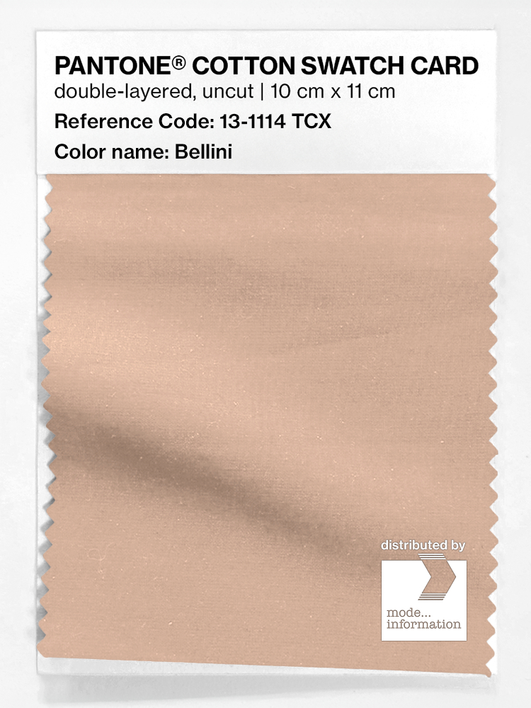 Product image 1 of the product “PANTONE® COTTON SWATCH CARD 13-1114 TCX Bellini ”