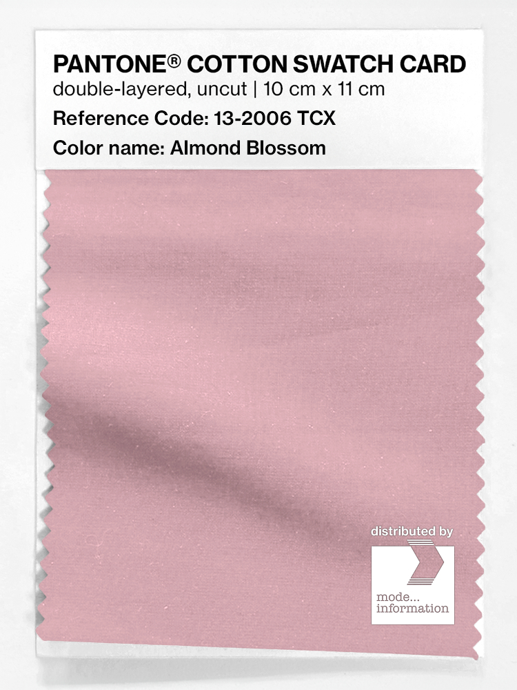 Product image 1 of the product “PANTONE® COTTON SWATCH CARD 13-2006 TCX Almond Blossom ”
