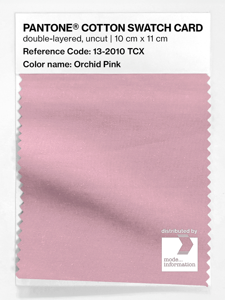 Product image 1 of the product “PANTONE® COTTON SWATCH CARD 13-2010 TCX Orchid Pink ”