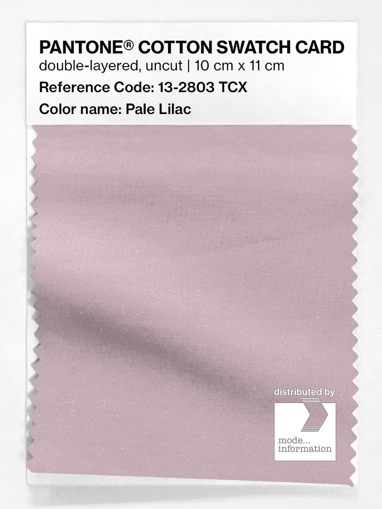 Product image 1 of the product “PANTONE® COTTON SWATCH CARD 13-2803 TCX Pale Lilac ”