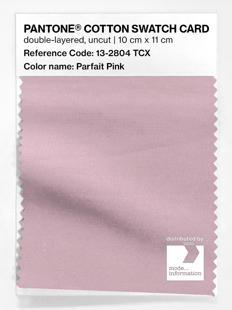 Product image 1 of the product “PANTONE® COTTON SWATCH CARD 13-2804 TCX Parfait Pink ”