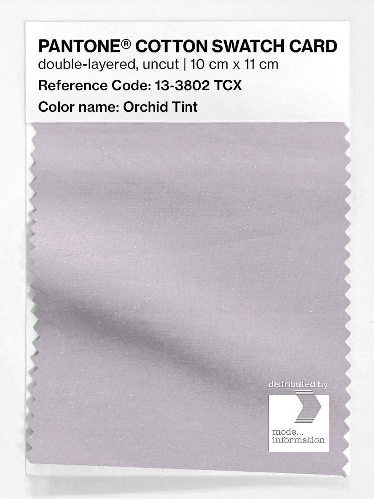 Product image 1 of the product “PANTONE® COTTON SWATCH CARD 13-3802 TCX Orchid Tint ”