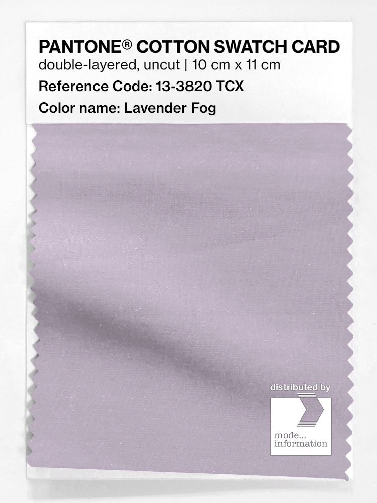 Artikelbild 1 des Artikels “PANTONE® COTTON SWATCH CARD 13-3820 TCX Lavender Fog “