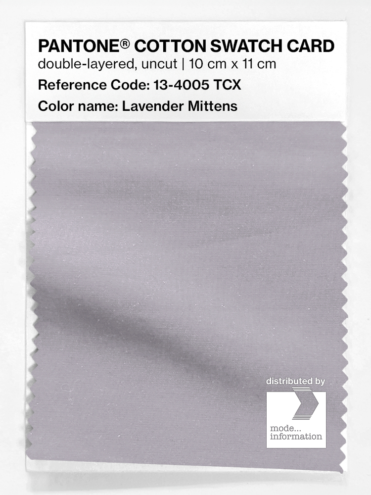 Artikelbild 1 des Artikels “PANTONE® COTTON SWATCH CARD 13-4005 TCX Lavender Mittens “