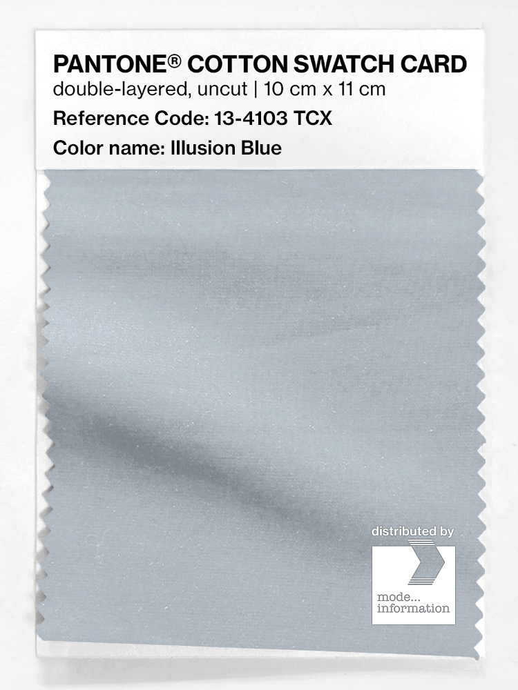 Product image 1 of the product “PANTONE® COTTON SWATCH CARD 13-4103 TCX Illusion Blue ”