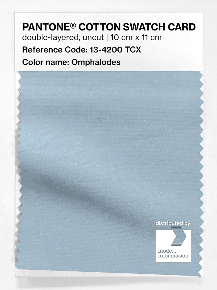 Product image 1 of the product “PANTONE® COTTON SWATCH CARD 13-4200 TCX Omphalodes ”