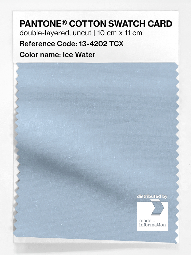 Artikelbild 1 des Artikels “PANTONE® COTTON SWATCH CARD 13-4202 TCX Ice Water “