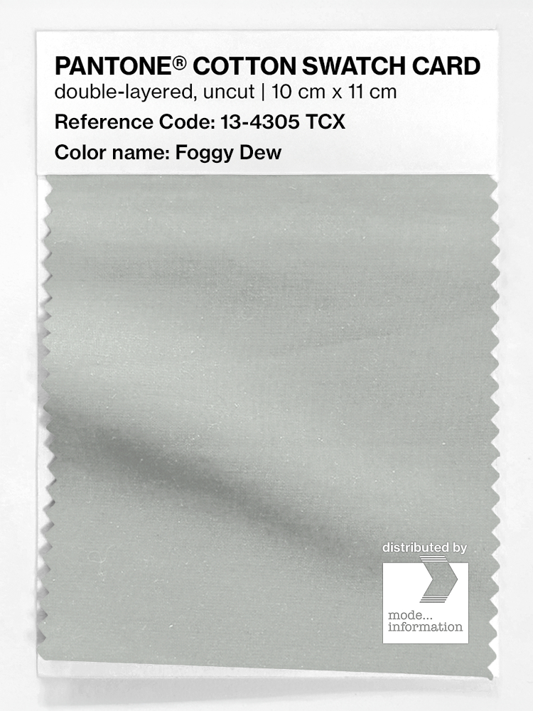 Product image 1 of the product “PANTONE® COTTON SWATCH CARD 13-4305 TCX Foggy Dew ”