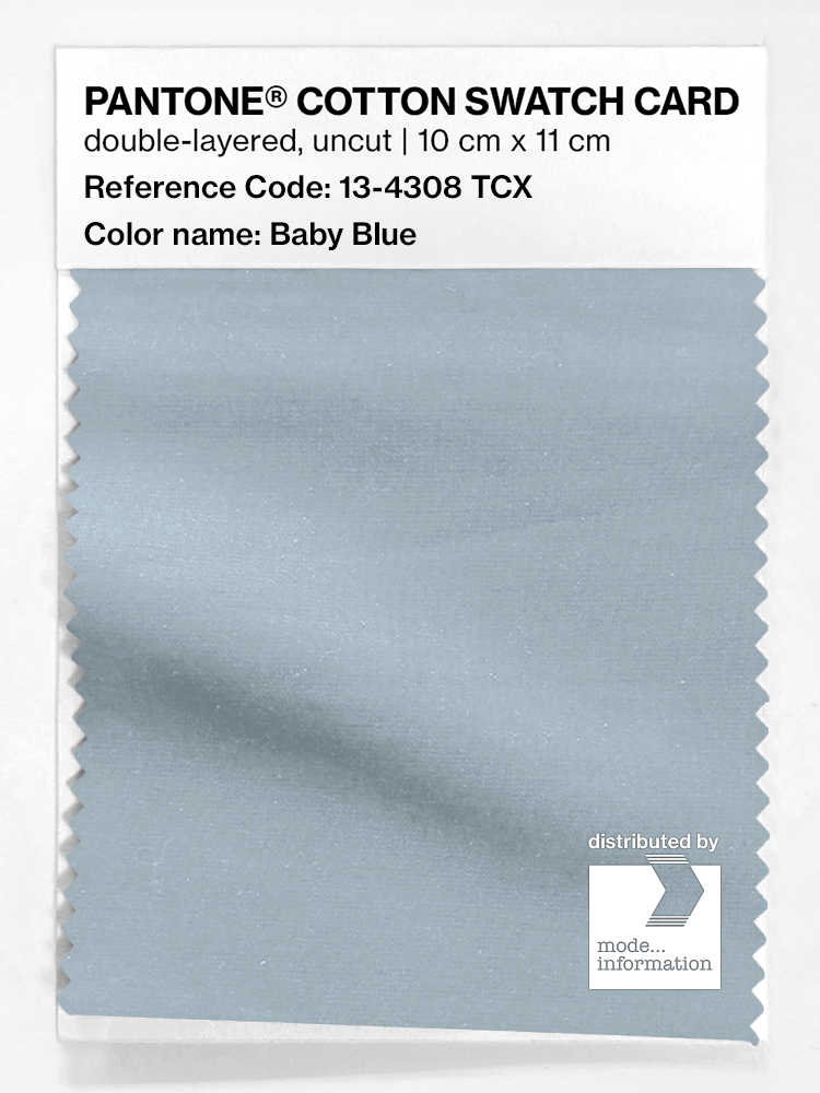 Product image 1 of the product “PANTONE® COTTON SWATCH CARD 13-4308 TCX Baby Blue ”