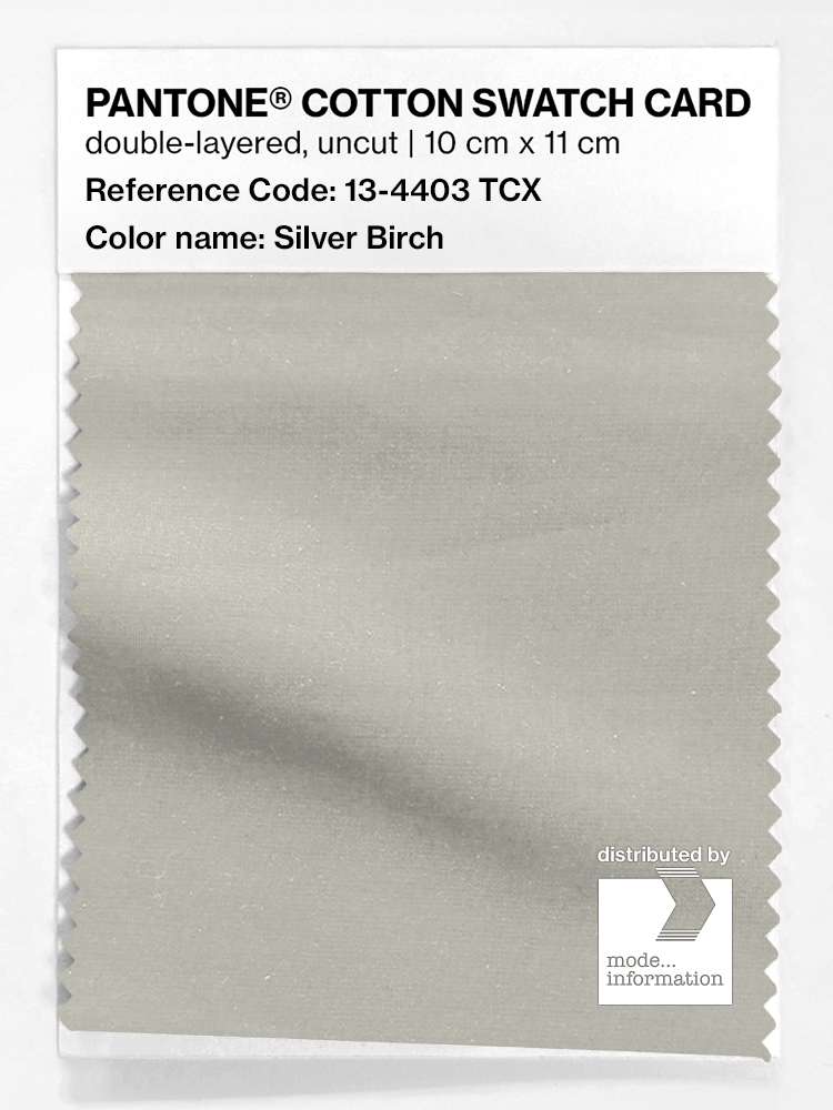 Product image 1 of the product “PANTONE® COTTON SWATCH CARD 13-4403 TCX Silver Birch ”