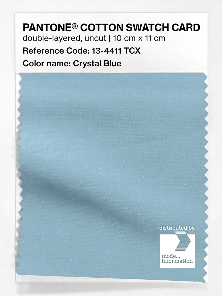 Product image 1 of the product “PANTONE® COTTON SWATCH CARD 13-4411 TCX Crystal Blue ”