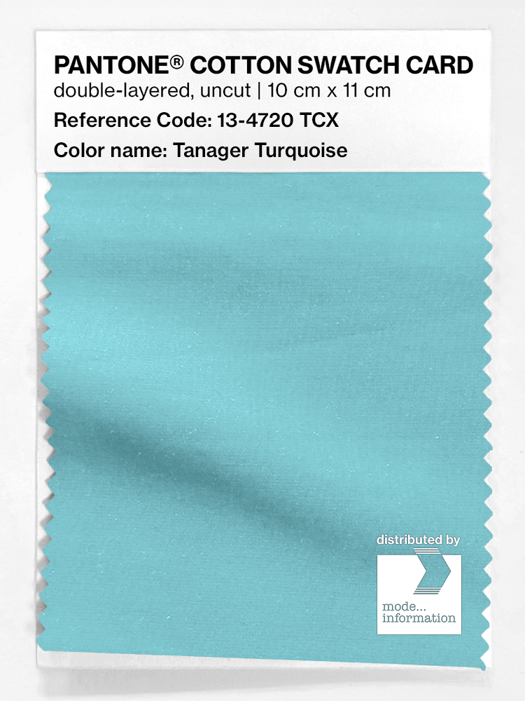 Artikelbild 1 des Artikels “PANTONE® COTTON SWATCH CARD 13-4720 TCX Tanager Turquoise “