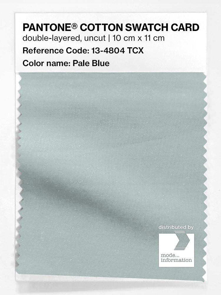 Product image 1 of the product “PANTONE® COTTON SWATCH CARD 13-4804 TCX Pale Blue ”
