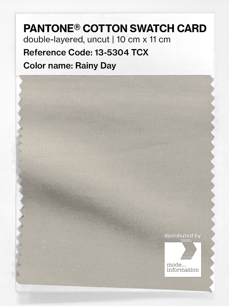 Product image 1 of the product “PANTONE® COTTON SWATCH CARD 13-5304 TCX Rainy Day ”