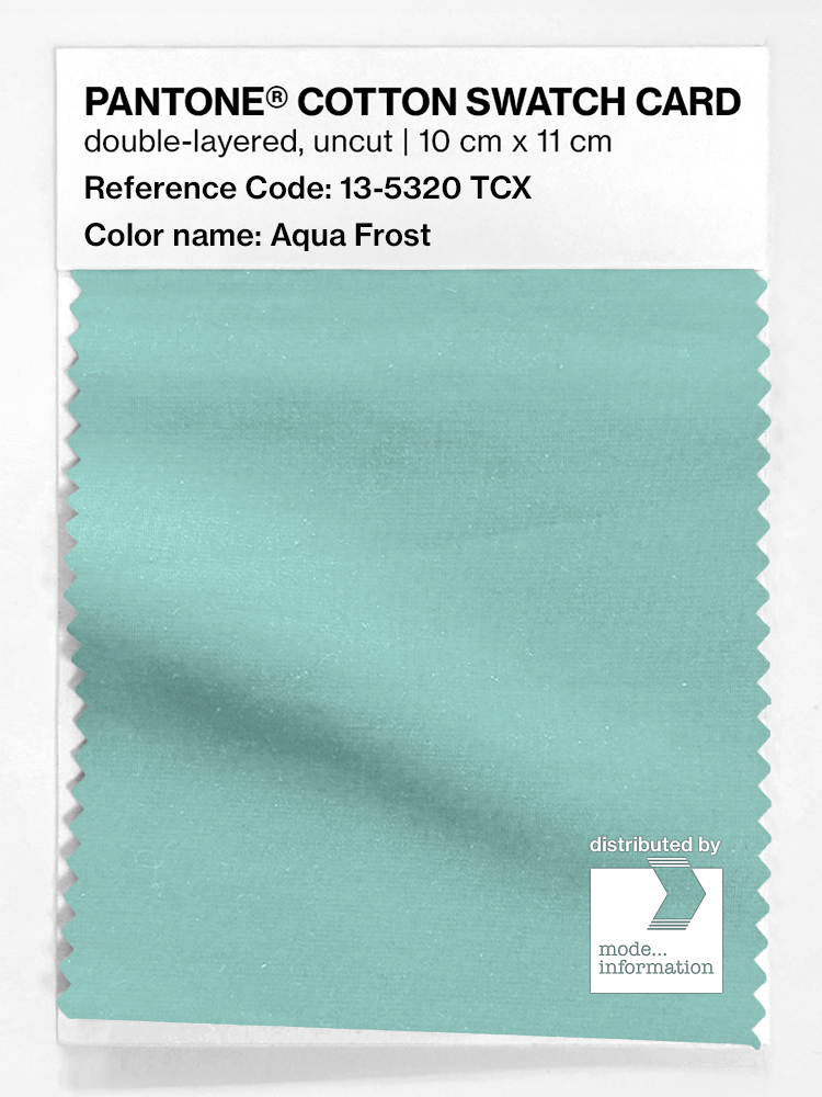 Artikelbild 1 des Artikels “PANTONE® COTTON SWATCH CARD 13-5320 TCX Aqua Frost “