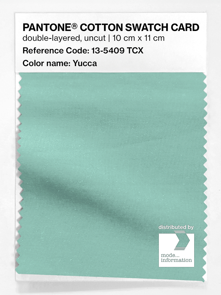 Product image 1 of the product “PANTONE® COTTON SWATCH CARD 13-5409 TCX Yucca ”