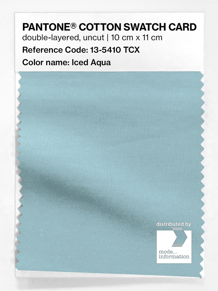 Artikelbild 1 des Artikels “PANTONE® COTTON SWATCH CARD 13-5410 TCX Iced Aqua “