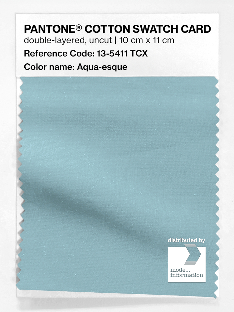 Artikelbild 1 des Artikels “PANTONE® COTTON SWATCH CARD 13-5411 TCX Aqua-esque “