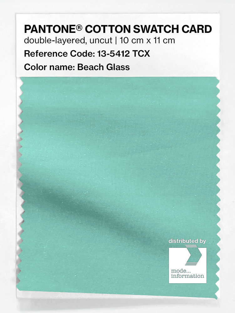 Artikelbild 1 des Artikels “PANTONE® COTTON SWATCH CARD 13-5412 TCX Beach Glass “