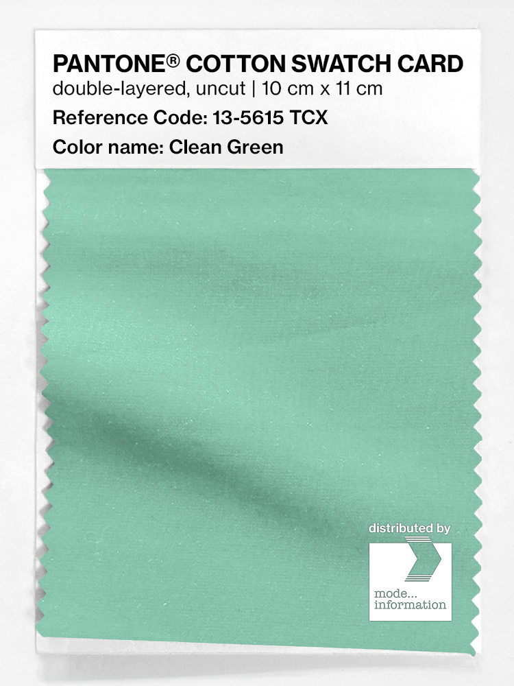 Artikelbild 1 des Artikels “PANTONE® COTTON SWATCH CARD 13-5615 TCX Clean Green “