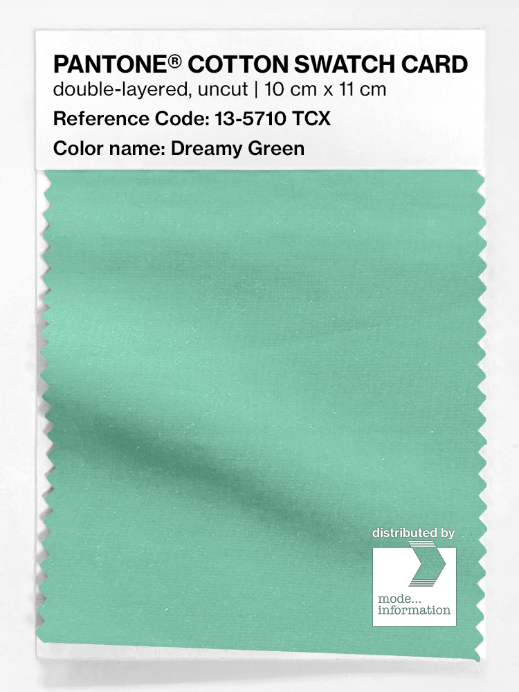 Artikelbild 1 des Artikels “PANTONE® COTTON SWATCH CARD 13-5710 TCX Dreamy Green “