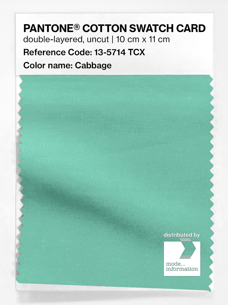 Product image 1 of the product “PANTONE® COTTON SWATCH CARD 13-5714 TCX Cabbage ”