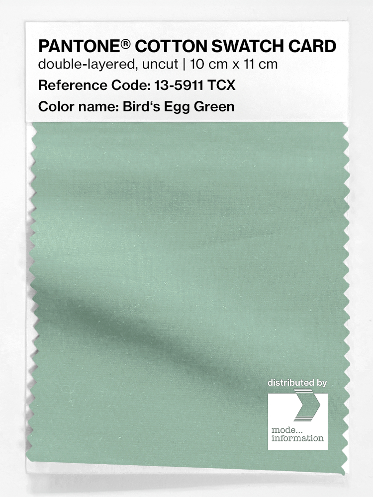 Artikelbild 1 des Artikels “PANTONE® COTTON SWATCH CARD 13-5911 TCX Bird's Egg Green “