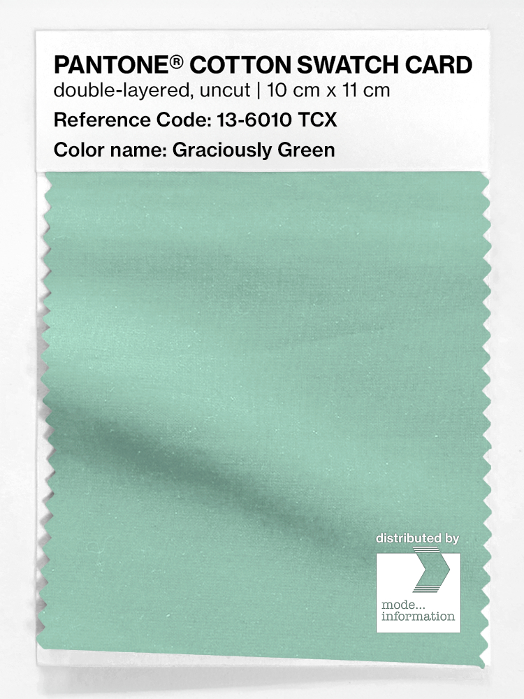 Artikelbild 1 des Artikels “PANTONE® COTTON SWATCH CARD 13-6010 TCX Graciously Green “