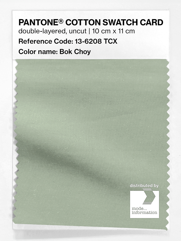 Product image 1 of the product “PANTONE® COTTON SWATCH CARD 13-6208 TCX Bok Choy ”