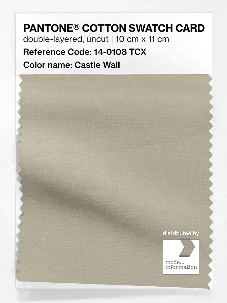 Artikelbild 1 des Artikels “PANTONE® COTTON SWATCH CARD 14-0108 TCX Castle Wall “