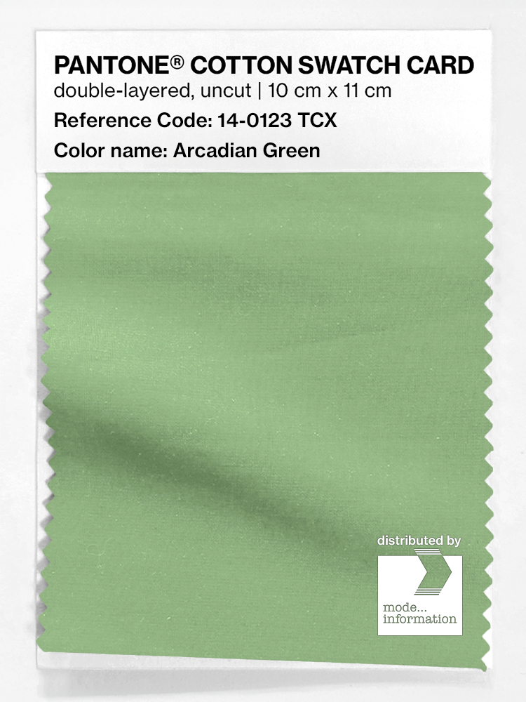 Artikelbild 1 des Artikels “PANTONE® COTTON SWATCH CARD 14-0123 TCX Arcadian Green “