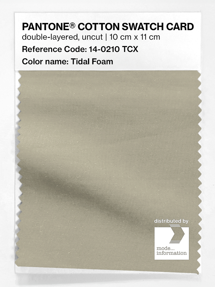 Product image 1 of the product “PANTONE® COTTON SWATCH CARD 14-0210 TCX Tidal Foam ”