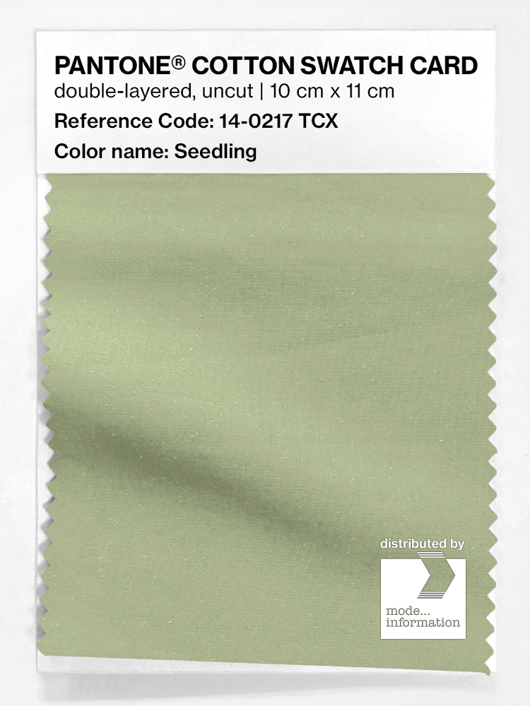 Product image 1 of the product “PANTONE® COTTON SWATCH CARD 14-0217 TCX Seedling ”