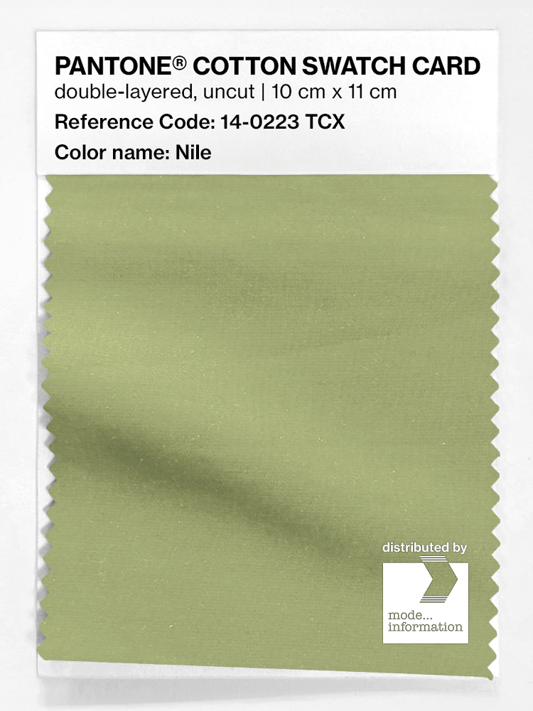 Product image 1 of the product “PANTONE® COTTON SWATCH CARD 14-0223 TCX Nile ”