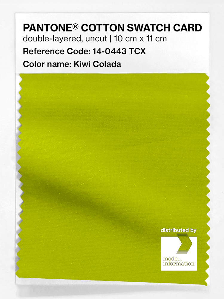 Artikelbild 1 des Artikels “PANTONE® COTTON SWATCH CARD 14-0443 TCX Kiwi Colada “